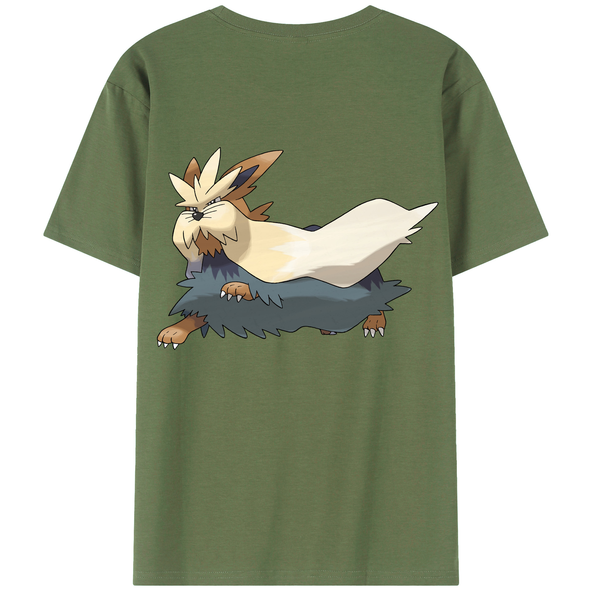 （画像用） ポケットモンスター Pokémon 綿100％ メンズ半袖Tシャツ（バックプリント） 通気性